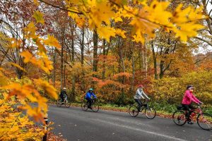 The stage 2 of Nasu-Aizu Autumn Bike Tour