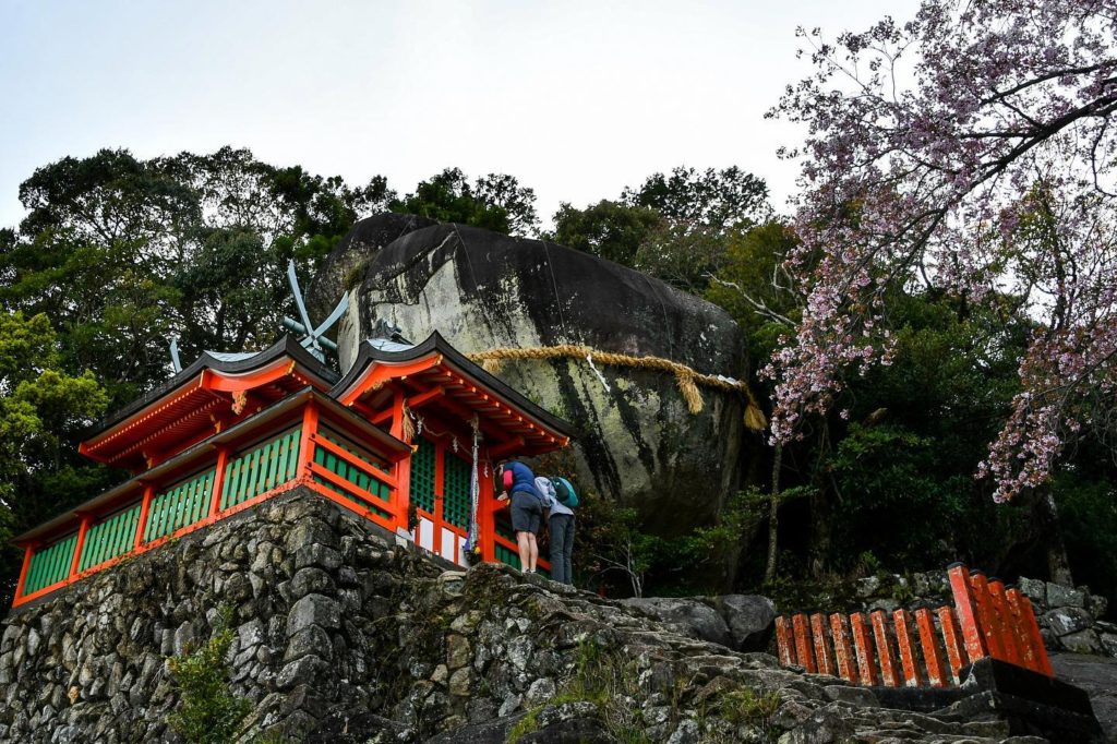 Visited an historical onsen town and the world’s largest Torii gate of Kumano Grand Shrine colored by Sakura blossoms！”KUMANO-KODO Pilgrimage Bike & Hike Tour” day 4